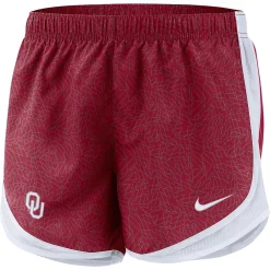 Women's Nike Crimson/White Oklahoma Sooners Performance Tempo Shorts -Nike Clothing store 4771149 ALT2