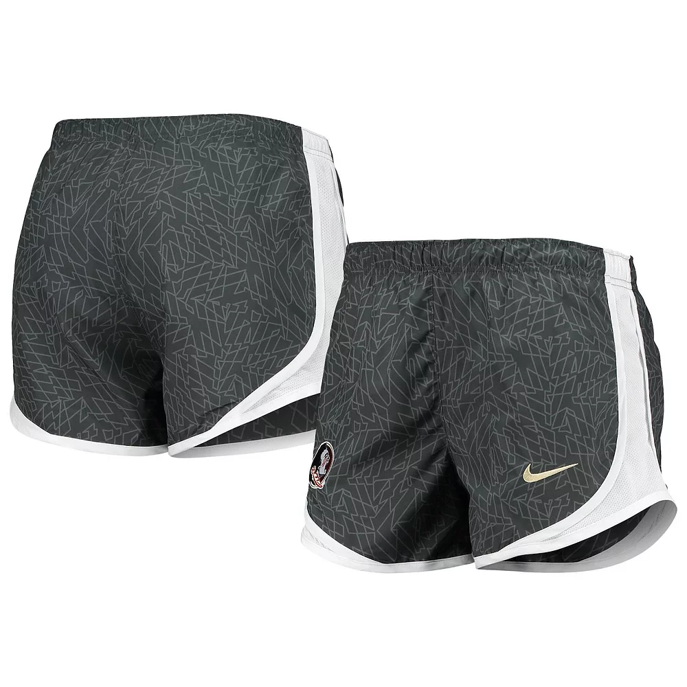 Women's Nike Charcoal/White Florida State Seminoles Performance Tempo Shorts 2 Women's Nike Charcoal/White Florida State Seminoles Performance Tempo Shorts - Image 2