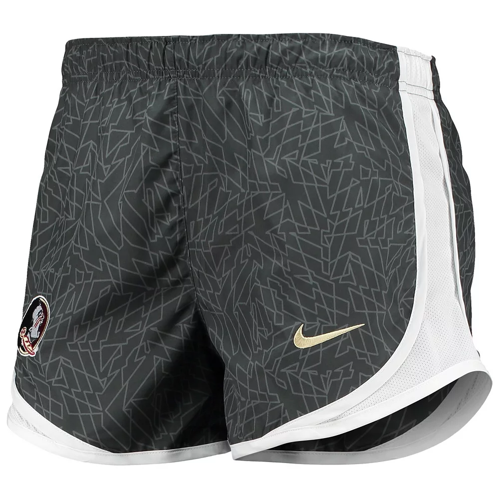 Women's Nike Charcoal/White Florida State Seminoles Performance Tempo Shorts 3 Women's Nike Charcoal/White Florida State Seminoles Performance Tempo Shorts - Image 3