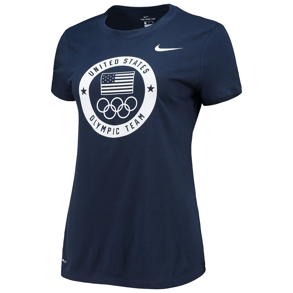 Women's Nike Navy Team USA Performance T-Shirt 3 Women's Nike Navy Team USA Performance T-Shirt - Image 3