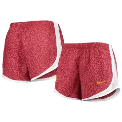 Women's Nike Cardinal/White USC Trojans Performance Tempo Shorts