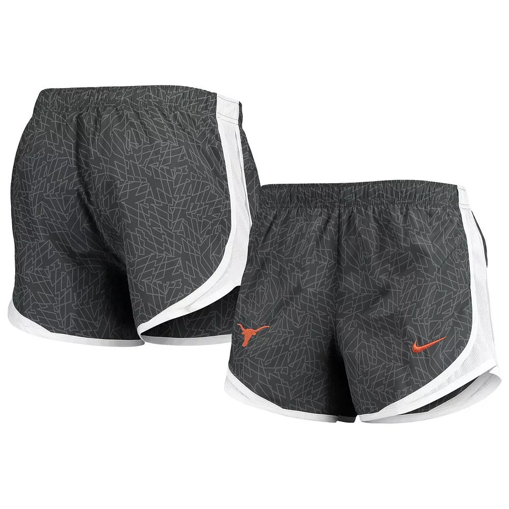 Women's Nike Charcoal/White Texas Longhorns Performance Tempo Shorts 1 Women's Nike Charcoal/White Texas Longhorns Performance Tempo Shorts