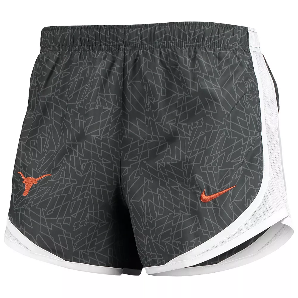 Women's Nike Charcoal/White Texas Longhorns Performance Tempo Shorts 3 Women's Nike Charcoal/White Texas Longhorns Performance Tempo Shorts - Image 3