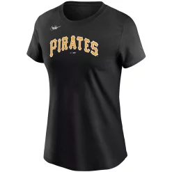 Women's Nike Roberto Clemente Black Pittsburgh Pirates Cooperstown Collection Name & Number T-Shirt -Nike Clothing store 4792079 ALT2