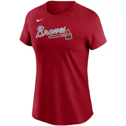 Women's Nike Ronald Acuna Jr. Red Atlanta Braves Name & Number T-Shirt 5 Women's Nike Ronald Acuna Jr. Red Atlanta Braves Name & Number T-Shirt -Nike Clothing store 4792659 ALT2