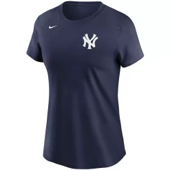 Women's Nike Giancarlo Stanton Navy New York Yankees Name & Number T-Shirt -Nike Clothing store 4792877 ALT2