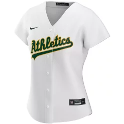 Women's Nike Khris Davis White Oakland Athletics Home Replica Player Jersey -Nike Clothing store 4793733 ALT2