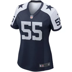 Women's Nike Leighton Vander Esch Navy Dallas Cowboys Alternate Game Team Jersey -Nike Clothing store 4801759 ALT2