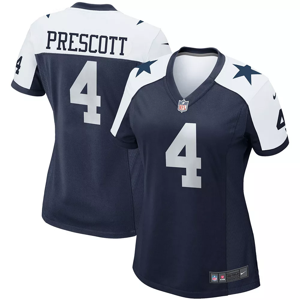 Women's Nike Dak Prescott Navy Dallas Cowboys Alternate Game Team Jersey 2 Women's Nike Dak Prescott Navy Dallas Cowboys Alternate Game Team Jersey - Image 2