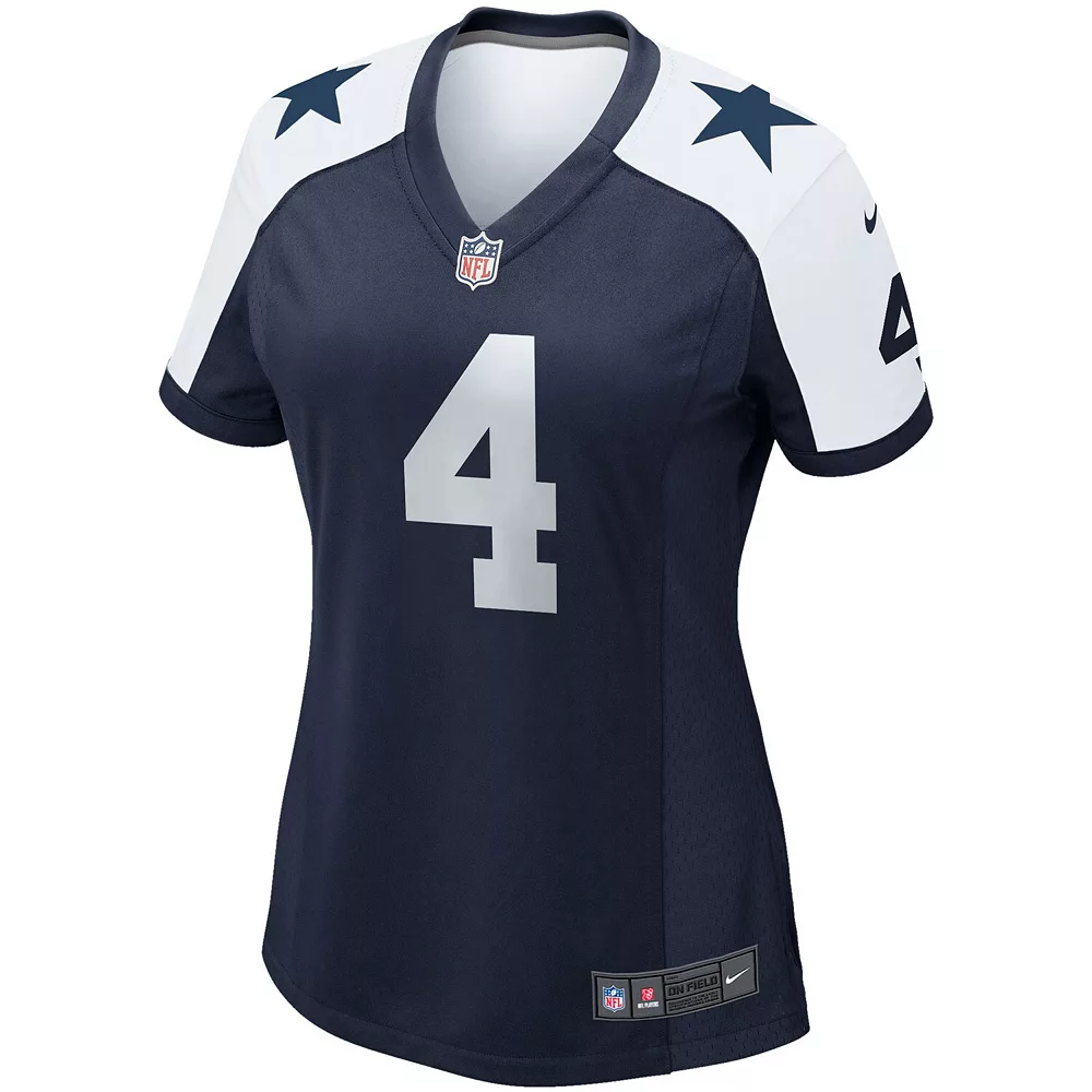 Women's Nike Dak Prescott Navy Dallas Cowboys Alternate Game Team Jersey 3 Women's Nike Dak Prescott Navy Dallas Cowboys Alternate Game Team Jersey - Image 3