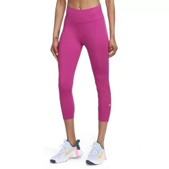 Women's Nike One Capri Leggings -Nike Clothing store 4828067 Active Pink