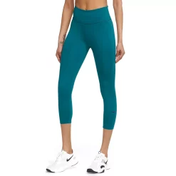 Women's Nike One Capri Leggings -Nike Clothing store 4828067 Geode Teal