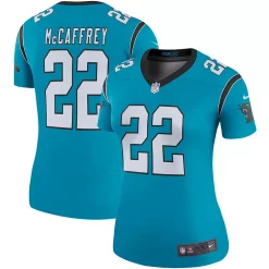 Women's Nike Christian McCaffrey Blue Carolina Panthers Color Rush Legend Player Jersey