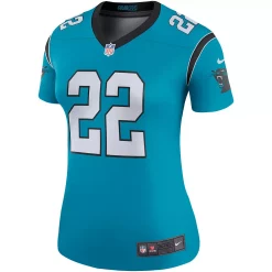 Women's Nike Christian McCaffrey Blue Carolina Panthers Color Rush Legend Player Jersey -Nike Clothing store 4837987 ALT2