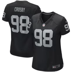 Women's Nike Maxx Crosby Black Las Vegas Raiders Game Jersey