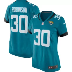 Women's Nike James Robinson Teal Jacksonville Jaguars Player Game Team Jersey