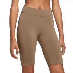Women's Nike Sportswear Essential Bike Shorts -Nike Clothing store 4861658 Driftwood