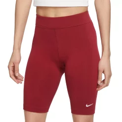 Women's Nike Sportswear Essential Bike Shorts -Nike Clothing store 4861658 Pomegranate