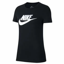 Women's Nike Sportswear Essential Tee -Nike Clothing store 4861691 Black White