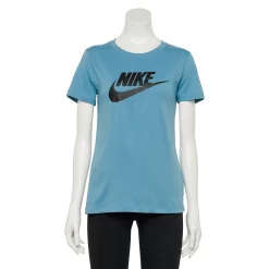 Women's Nike Sportswear Essential Tee -Nike Clothing store 4861691 Cerulean Black