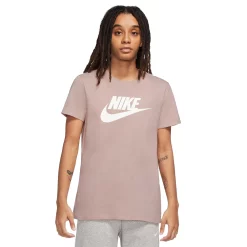 Women's Nike Sportswear Essential Tee -Nike Clothing store 4861691 Pink Oxford