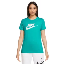 Women's Nike Sportswear Essential Tee -Nike Clothing store 4861691 Washed Teal