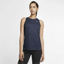 Women's Nike Dri-FIT Training Tank -Nike Clothing store 4889027 Obsidian Heather