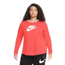 Plus Size Nike Sportswear Essential Tee -Nike Clothing store 4898562 Magic Ember