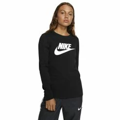 Women's Nike Essential Futura Icon Tee -Nike Clothing store 4911539 Black