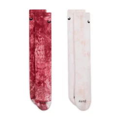 Women's Nike Everyday Plus Cushioned Tie-Dye Crew Socks 2-Pack -Nike Clothing store 4924215 Pink