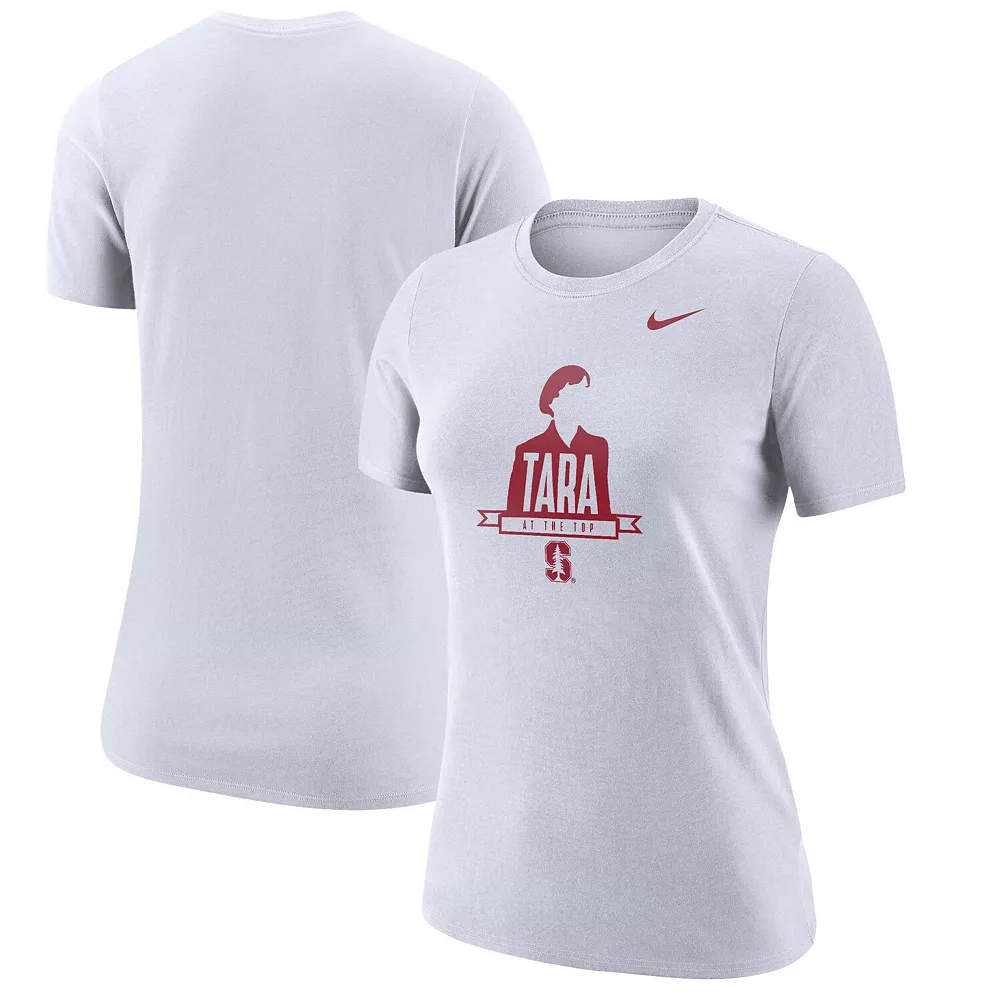 Women's Nike White Stanford Cardinal Tara At The Top Performance T-Shirt 1 Women's Nike White Stanford Cardinal Tara At The Top Performance T-Shirt