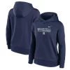 Women's Nike Navy New York Yankees Club Angle Performance Pullover Hoodie