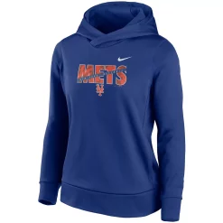 Women's Nike Royal New York Mets Club Angle Performance Pullover Hoodie -Nike Clothing store 4963848 ALT2