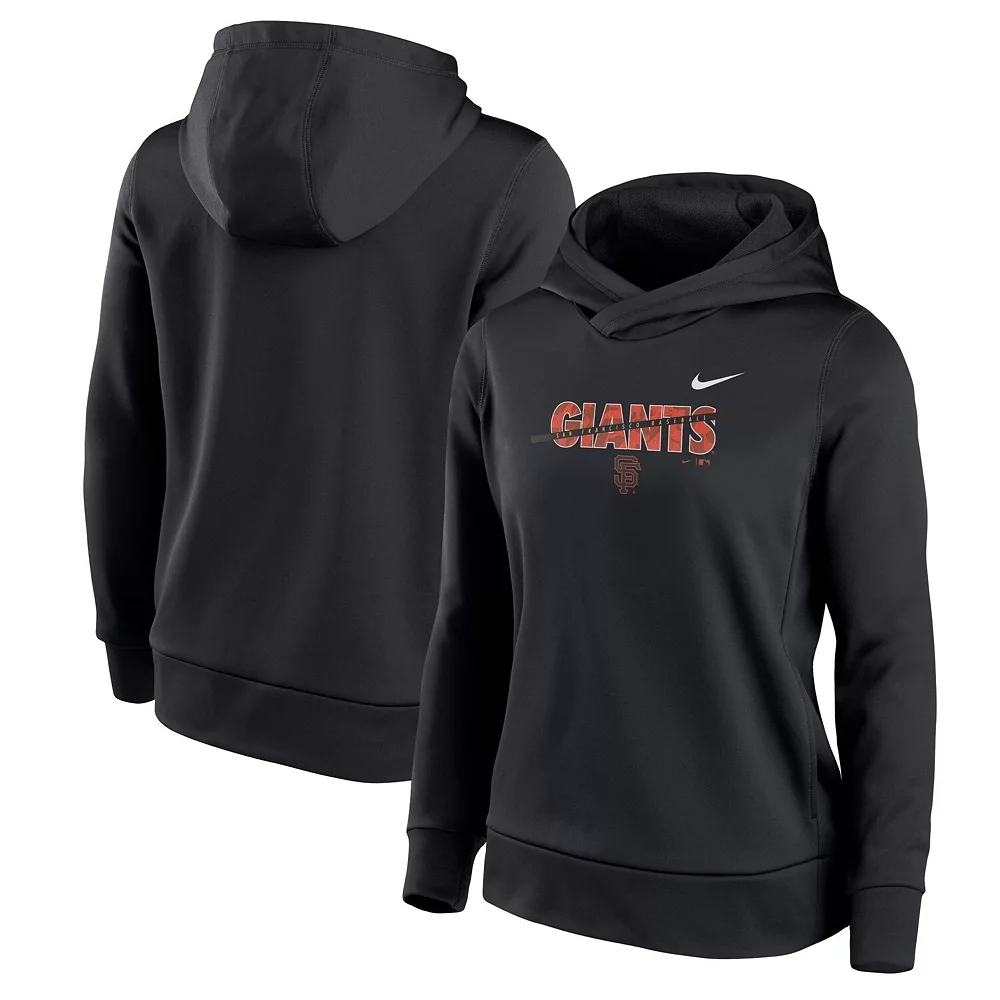 Women's Nike Black San Francisco Giants Club Angle Performance Pullover Hoodie 1 Women's Nike Black San Francisco Giants Club Angle Performance Pullover Hoodie