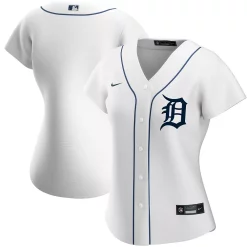 Women's Nike White Detroit Tigers Home Replica Team Jersey