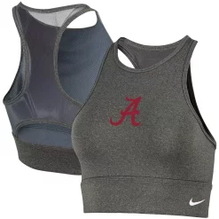 Women's Nike Heathered Gray Alabama Crimson Tide Everything Performance Sports Bra