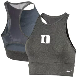 Women's Nike Heathered Gray Duke Blue Devils Everything Performance Sports Bra