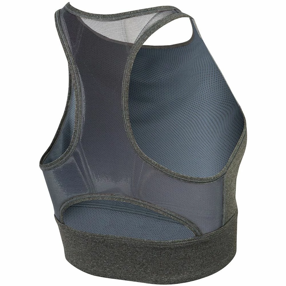 Women's Nike Heathered Gray Duke Blue Devils Everything Performance Sports Bra 4 Women's Nike Heathered Gray Duke Blue Devils Everything Performance Sports Bra - Image 4