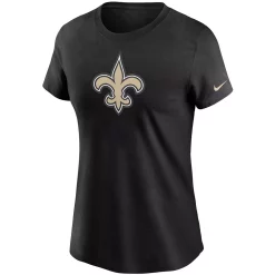 Women's Nike Black New Orleans Saints Logo Essential T-Shirt 5 Women's Nike Black New Orleans Saints Logo Essential T-Shirt -Nike Clothing store 4984088 ALT2