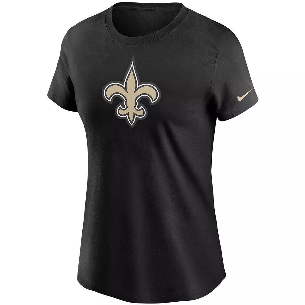 Women's Nike Black New Orleans Saints Logo Essential T-Shirt 3 Women's Nike Black New Orleans Saints Logo Essential T-Shirt - Image 3