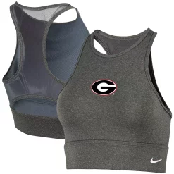 Women's Nike Heathered Gray Georgia Bulldogs Everything Performance Sports Bra