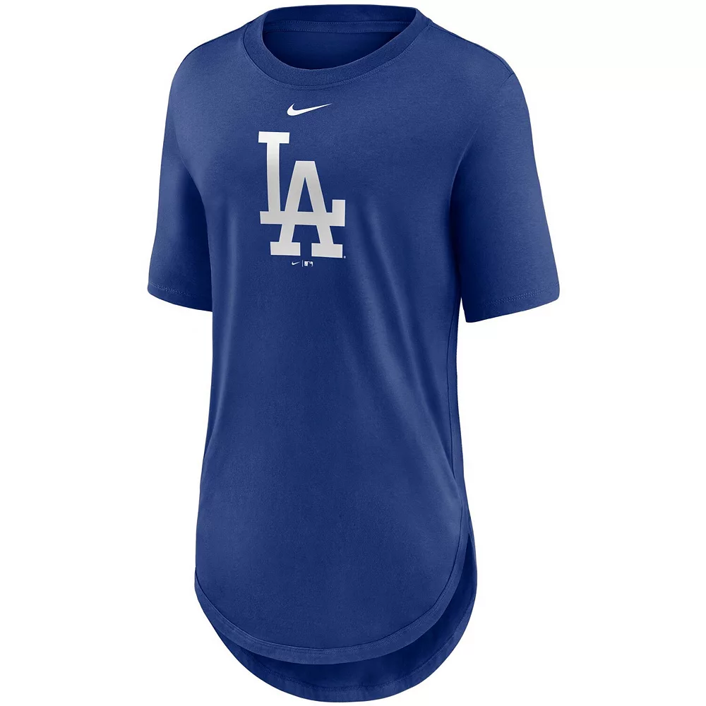 Women's Nike Royal Los Angeles Dodgers Mascot Outline Weekend Tri-Blend T-Shirt 3 Women's Nike Royal Los Angeles Dodgers Mascot Outline Weekend Tri-Blend T-Shirt - Image 3