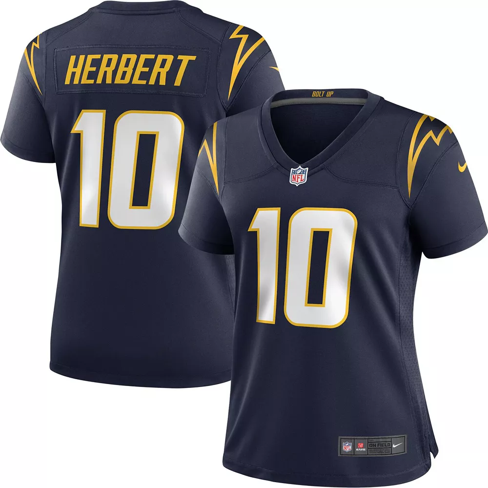 Women's Nike Justin Herbert Navy Los Angeles Chargers Alternate Game Jersey 1 Women's Nike Justin Herbert Navy Los Angeles Chargers Alternate Game Jersey