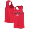 Women's Nike Scarlet Ohio State Buckeyes Arch & Logo Classic Performance Tank Top