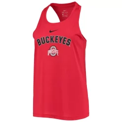 Women's Nike Scarlet Ohio State Buckeyes Arch & Logo Classic Performance Tank Top -Nike Clothing store 4985283 ALT2