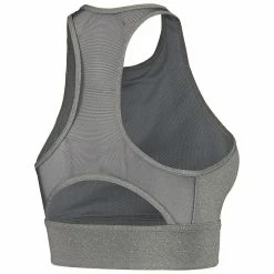 Women's Nike Heathered Charcoal LSU Tigers Everything Performance Sports Bra -Nike Clothing store 4985560 ALT3