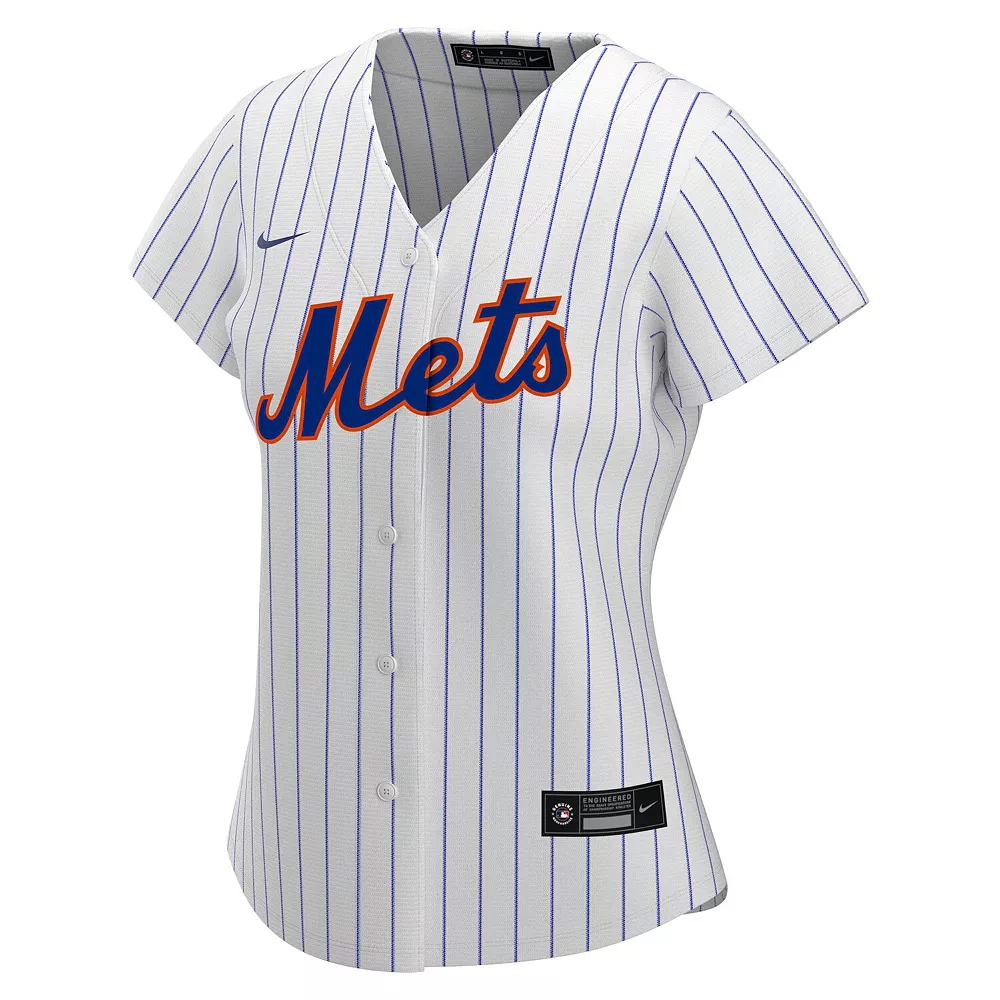 Women's Nike Francisco Lindor White New York Mets Home Replica Player Jersey 3 Women's Nike Francisco Lindor White New York Mets Home Replica Player Jersey - Image 3
