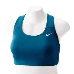 Plus Size Nike Dri-Fit Swoosh Medium-Impact Sports Bra -Nike Clothing store 5005391 Valerian Blue