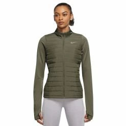 Women's Nike Therma-FIT Essential Running Jacket -Nike Clothing store 5005858 Medium Olive
