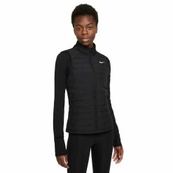 Women's Nike Therma-FIT Essential Running Vest -Nike Clothing store 5006008 Black